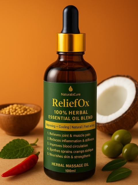 Reliefox – 100% Herbal Pain Relief & Massage Oil (50ml)